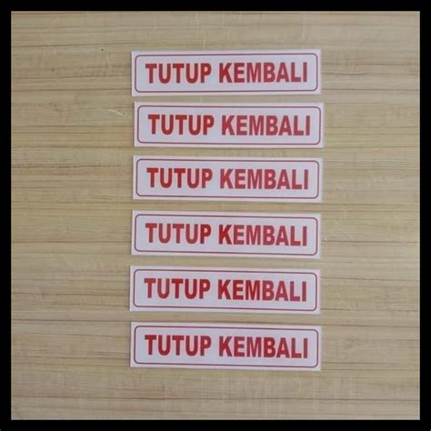 Jual Sign Akrilik K3 Rambu Safety Tutup Kembali Uk 4 5X19 5Cm Harga