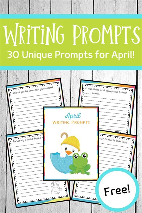 April Writing Prompts