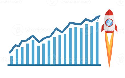 Growing Graph Rocket 13528888 Png