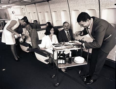 SAA Boeing 747SP interior. Cabin service. Steward and hostess. - Atom ...