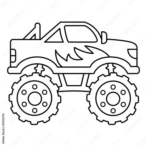 Monster Truck Coloring Page