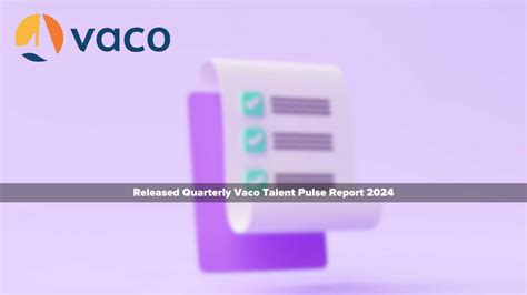 Vaco Talent Pulse Report Shows Strong Confidence Levels Among Employees