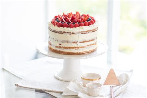 Lemon Mascarpone Naked Cake Danielle Connor