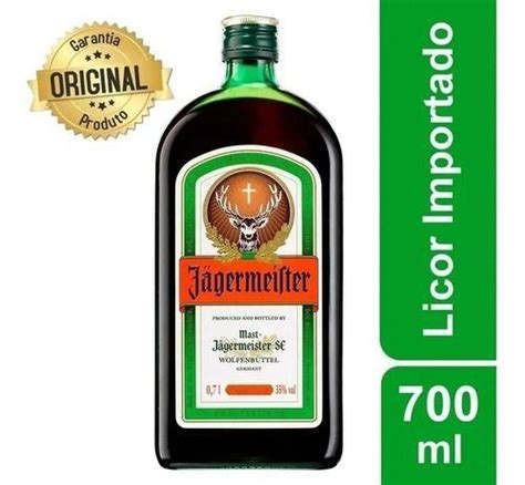 Licor Aperitivo Alemão Fino De Ervas Jägermeister 700ml Licor