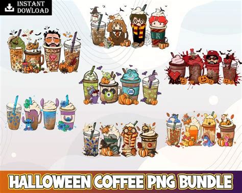 Halloween Coffee Png Bundle For The Game