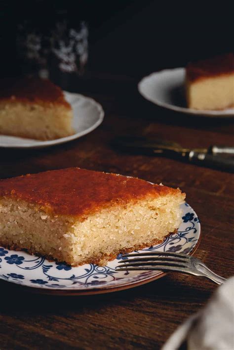 Samali Semolina Syrup Cake With Mastic Real Greek Recipes