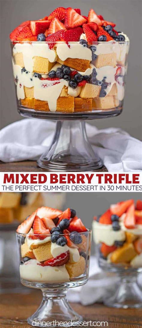 Mixed Berry Trifle Better Than Rachel Greens Dinner Then Dessert