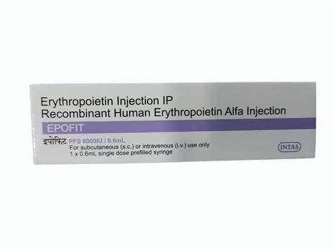 Epofit 6000 Iu Injection Prescription At Rs 900 Box In Kolkata ID