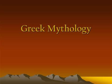 Ppt Greek Mythology Powerpoint Presentation Free Download Id1733793