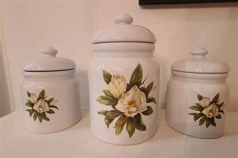 Vintage Kitchen Canister Sets Etsy