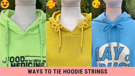 Hoodie Lace Style Tutorial Ways To Tie Hoodie Strings 1 Min Art And