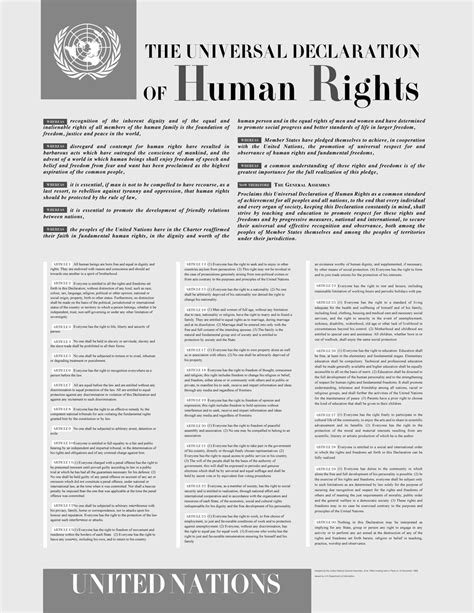 Printable Universal Declaration Of Human Rights