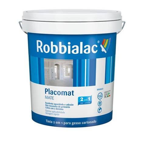 Robbialac Tinta Pl Stica Placomat L Mate Kuantokusta