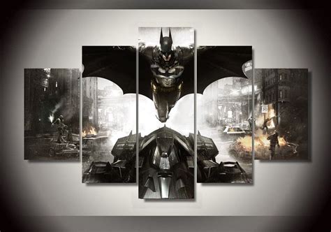 5 Panels 5 Panels Batman Dark Knight Group Artwork Framed Poster Print