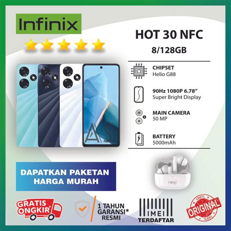 HP Murah Infinix Hot 30 8 128 HOT 20 5G HOT 11s NFC 11 PLAY 12 I