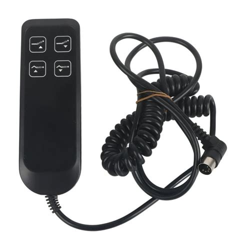 Black Electric Power Recliner Switch Simple Operation Electric Sofa Controller 4 Button 5 Pin