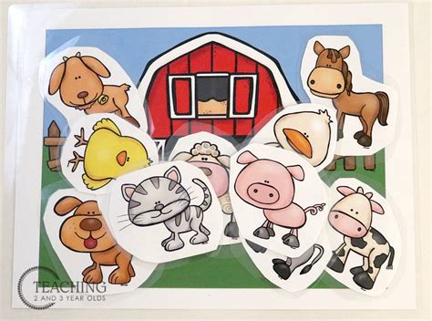 Free Barn and Farm Animals Printable Activity