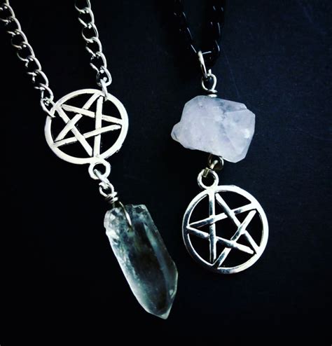 Gothic Crystal Necklaces Etsy Shop Ofstarsandwine