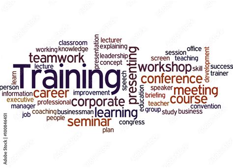 Training Word Cloud Concept 6 Stock Illustration Adobe Stock