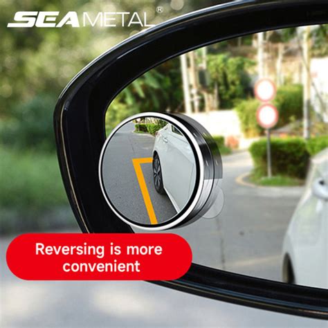 Pcs Reversing Small Round Mirror Auto Rearview Mirror Degree Blind