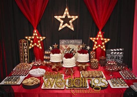 Hollywood Themed Quince Dessert Table