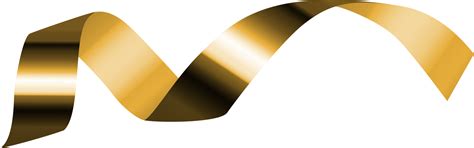 Golden Ribbon Party Confetti 11720976 Png