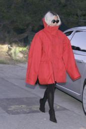 Kim Kardashian Debuts Chic Blonde Makeover And Oversized Red Coat In