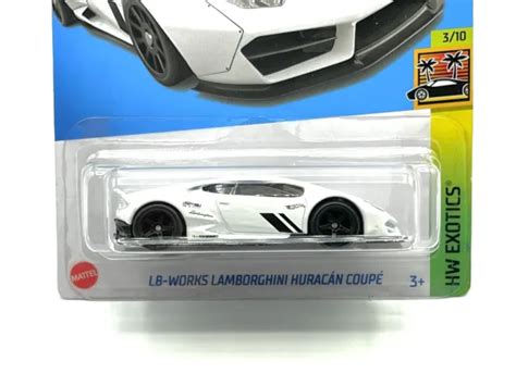 HOT WHEELS LB WORKS Liberty Walk Lamborghini Huracan Coupé blanc SUPER PERSONNALISÉ EUR 20 47