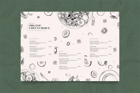 Free Vector Creative Restaurant Menu Template