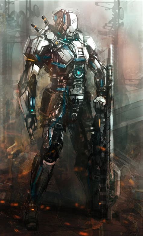 Rifleman Concept By Km33 On Deviantart Robot Concept Art Concept Art