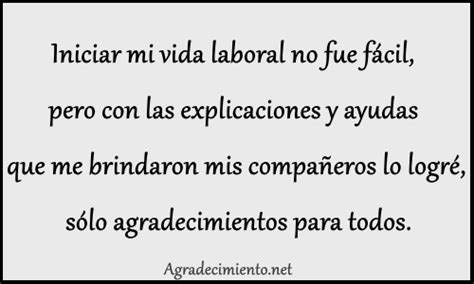 Agradecimiento Laboral Ejemplos Para Jefes Y Trabajadores