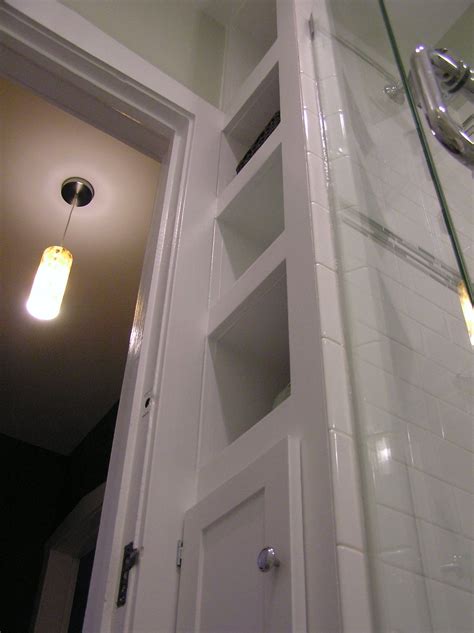 A Better Bathroom Bathroom Built Ins Narrow Bathroom Storage Bathroom Makeover