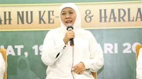 Khofifah Minta Maaf Harlah Ke Nu Dan Ke Muslimat Nu Kemungkinan