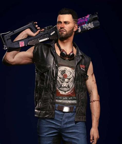 Cyberpunk 2077 V Nomad Black Leather Vest Cyberpunk 2077 Nomad Vest