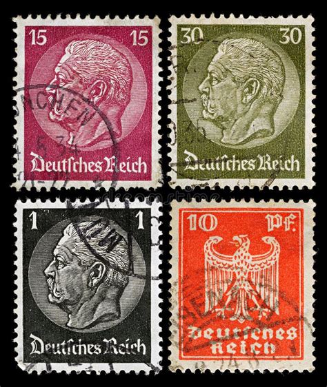 German Postage Stamps Editorial Stock Photo Image Of Philately 21204188