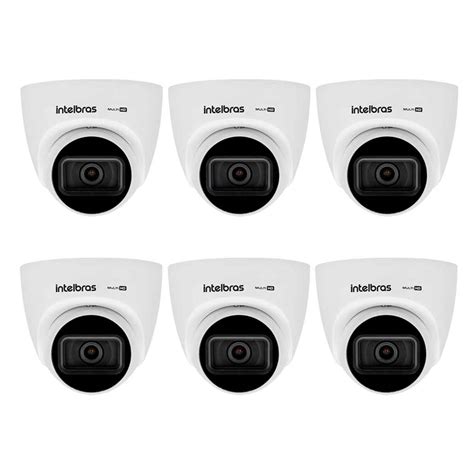 Kit 06 Câmeras Intelbras VHD 3230 D SL Dome Starlight Full HD 1080p