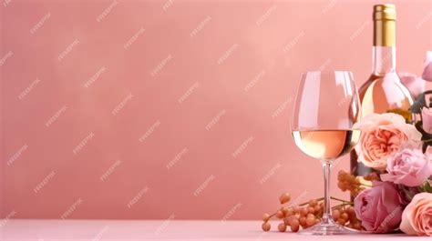 Premium Ai Image Glasses Of Rose Wine Illustration Ai Generativexa