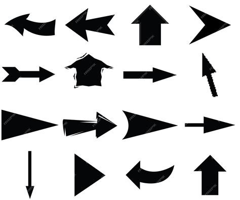 Premium Vector Arrows Big Black Set Icons Arrow Icon Arrow Vector