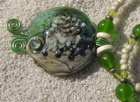 Ming Dynasty Silks Green Chain Beads Porcelain Green Charm Gold Filled