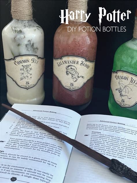 Diy Harry Potter Potion Bottles From The Hogwarts Apothecary Potion