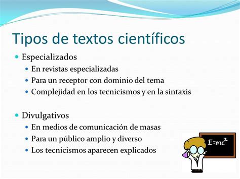 Tipos De Textos Científicos ¡¡resumen Corto Esquemas