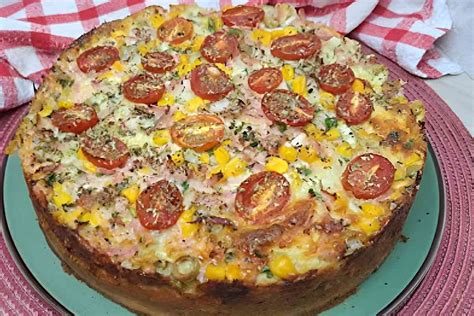 Torta Salgada De Presunto E Queijo Perfeita Para O Lanche De Toda A