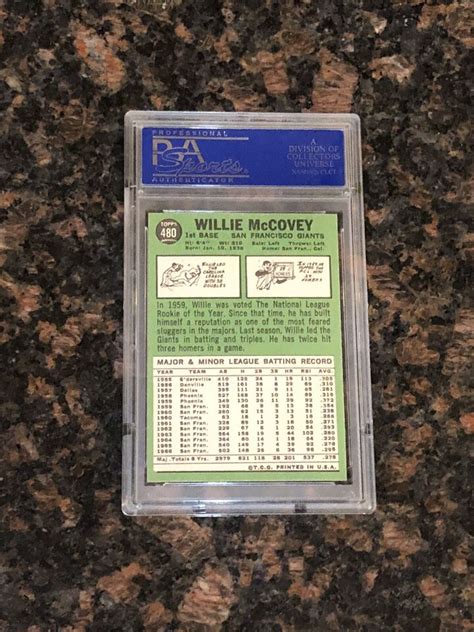 Topps Willie Mccovey Baseball Card Psa Ebay