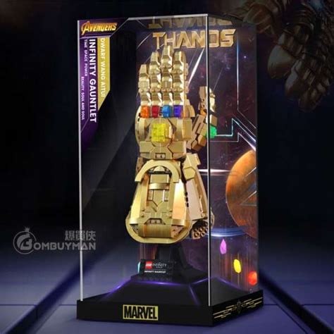 Preorder Light Your Bricks LEGO 76191 Infinity Gauntlet (The Infinity Saga, Marvel) Acrylic ...