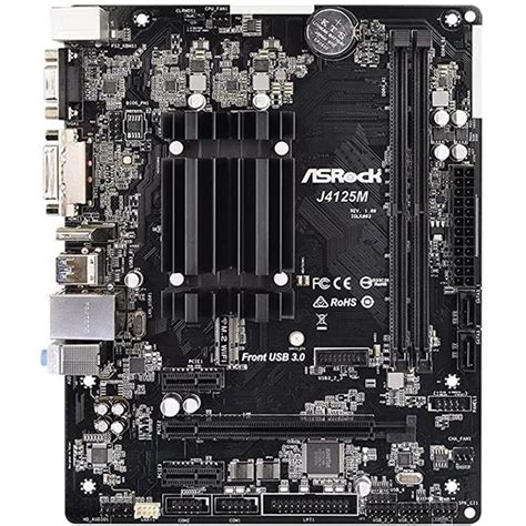ASRock J4125M Intel Quad-Core Processor J4125 DDR4 SATA3&USB3.2 M.2 ...