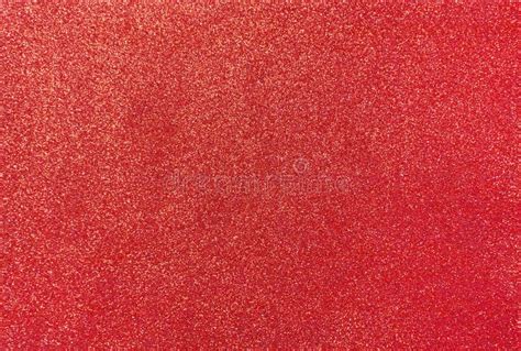 Red Background With Sequins Red Foamiran With A Grainy Texture Stock