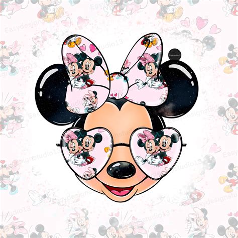 Minnie Mouse Bril Liefde Clip Art Minnie Mouse Bril Png Etsy Nederland