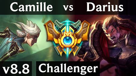 Camille Vs Darius Top ~ Pentakill Godlike ~ Korea Challenger ~ Patch