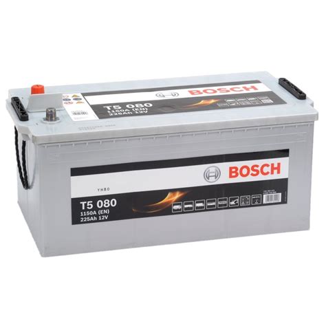 Bosch Startaccu 12 Volt 225 Ah T5 080 Silver Truckline Accu Service