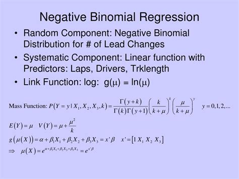 PPT Negative Binomial Regression PowerPoint Presentation Free